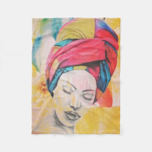 QUEENIFICENTスモールフリースブランケット(30x40) フリースブランケット (正面)
