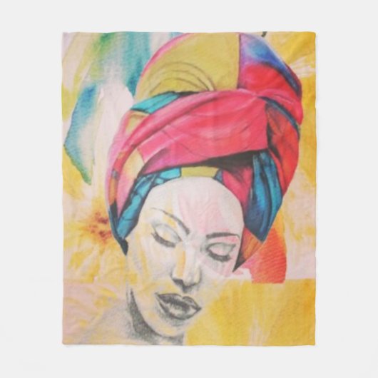 QUEENIFICENT中フリースブランケット(50x60) フリースブランケット (正面)