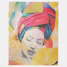 QUEENIFICENT大フリースブランケット(60x80)