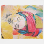 QUEENIFICENT大フリースブランケット(60x80) フリースブランケット (正面(横))