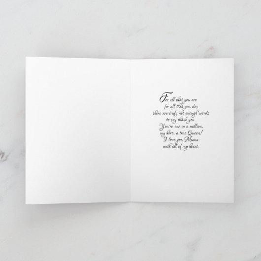 QUEENIFICENT - 母の日カード カード (内部)