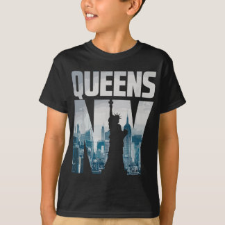 Queens クール Graphic Tee, Queens New York City Sky Tシャツ