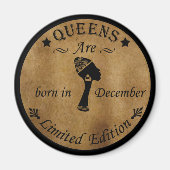 queens are born in december マグネット (正面)