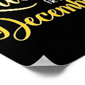 Queens are Born in December Women Girl Birthday ポスター (角)