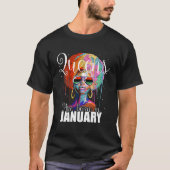 Queens Are Born In January Tシャツ (正面)