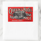 Queen's Hotel (Nice) 長方形シール (バッグ)