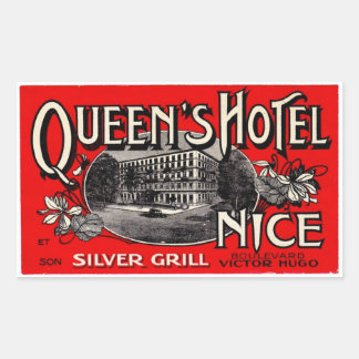Queen's Hotel (Nice) 長方形シール
