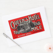 Queen's Hotel (Nice) 長方形シール (封筒)