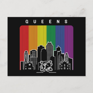 Queens New York Rainbow Flag LGBT Pride ポストカード