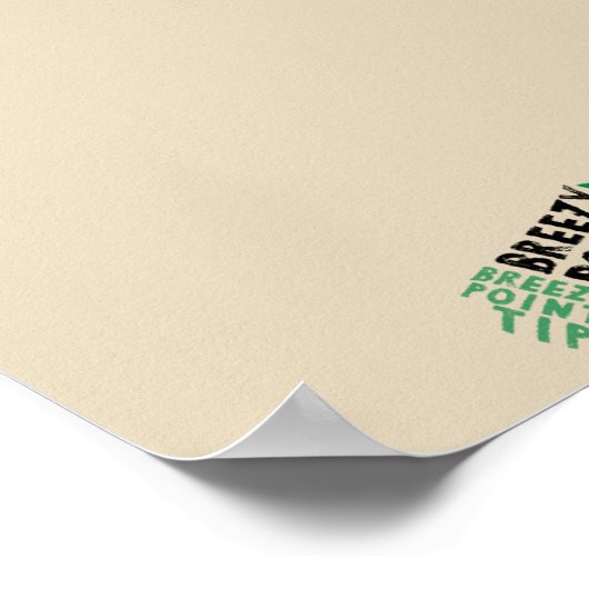 Queens, New York Typography Map Art Poster ポスター (角)