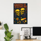 Queens of the Stone Age Wall Art Print – Retro ポスター (ホームオフィス)