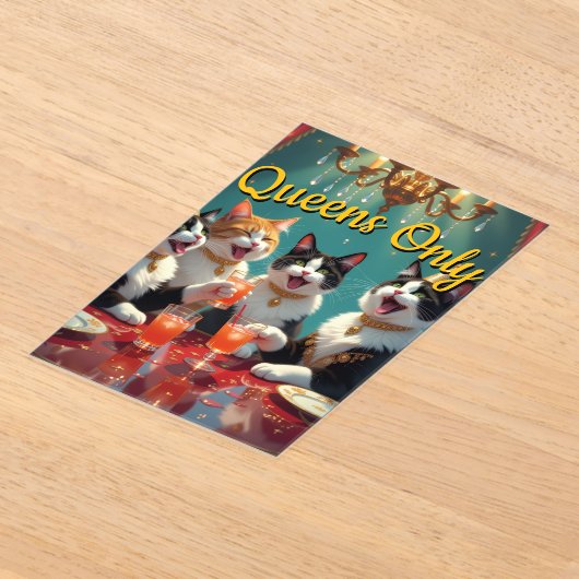 Queens only! アクリル招待状 (レイダウン)