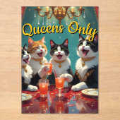 Queens only! アクリル招待状 (正面)