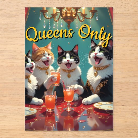 Queens only! アクリル招待状 (正面)