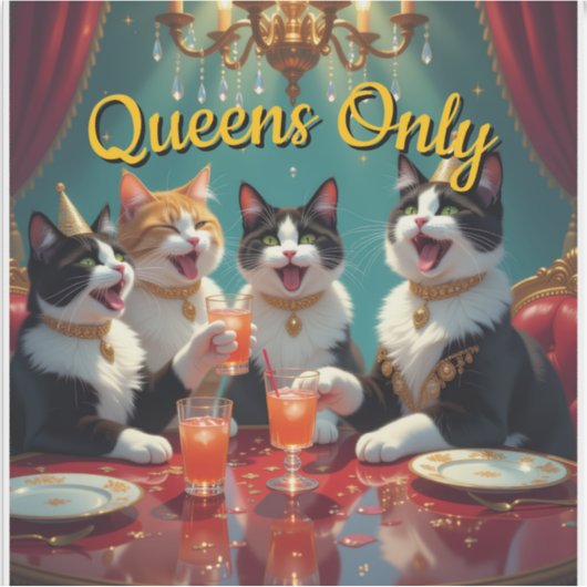 Queens only! シール (正面)