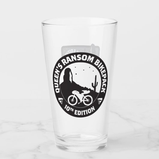Queen's Ransom 10th Edition Pint Glass タンブラーグラス (正面)