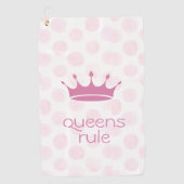 Queens Rule ゴルフタオル (正面)