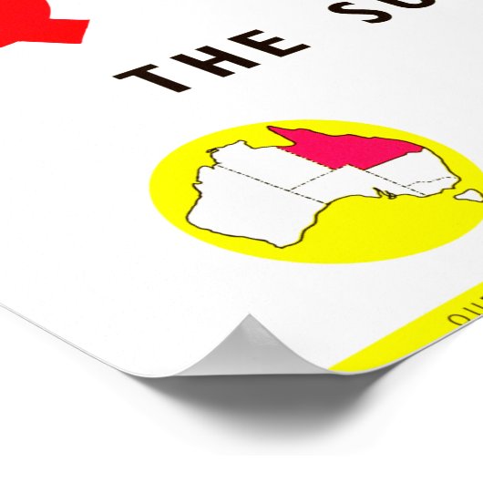 Queensland Sunshine State Brisbane ポスター (角)