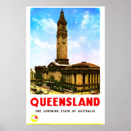 Queensland Sunshine State Brisbane ポスター
