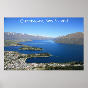 Queenstown from Bob's Peak, New Zealand - Poster ポスター