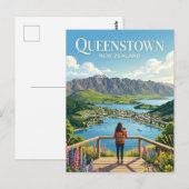 QUEENSTOWN NEW ZEALAND ポストカード (正面/裏面)