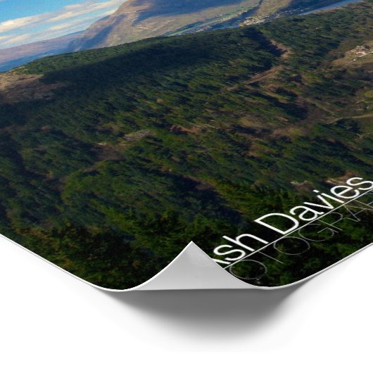 Queenstown Panorama NZ ポスター (角)