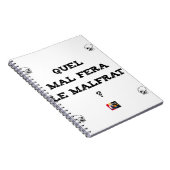QUEL MAL FERA LE MALFRAT ? - Jeux de mots ノートブック (右側)