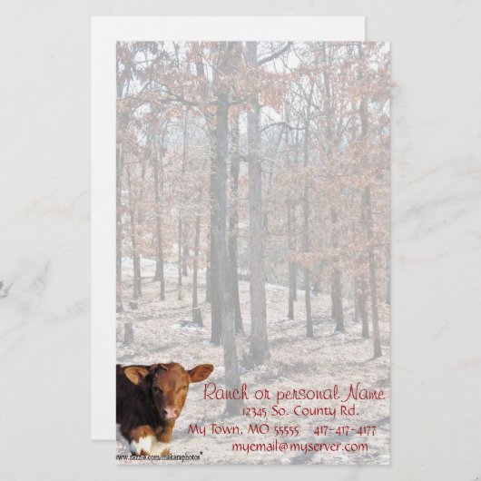 QuellaOaksStationeryカスタマイズ 便箋 (正面/裏面)