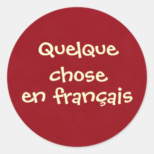 Quelqueはenのfrançaisを選びました ラウンドシール