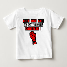 Quelque soit le CONTEXTE CONTESTE ! - Jeux de Mots ベビーTシャツ