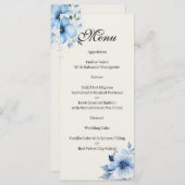 Quenceanera blue Menu メニュー (正面/裏面)
