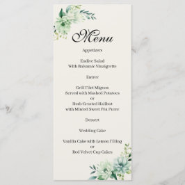 Quenceanera green floral Menu メニュー
