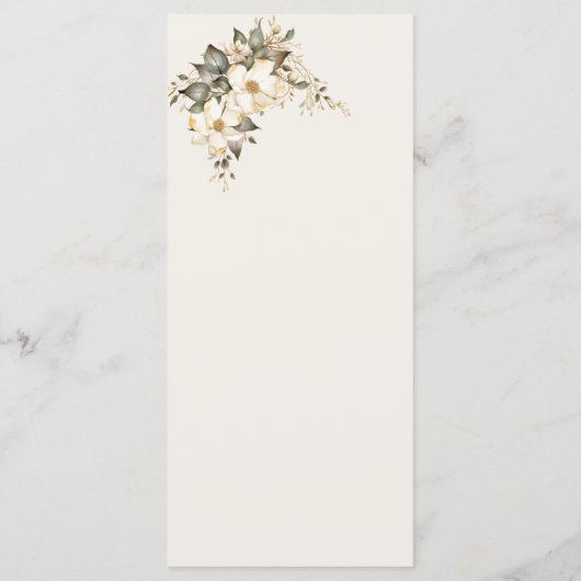 Quenceanera Magnolia Menu メニュー (裏面)