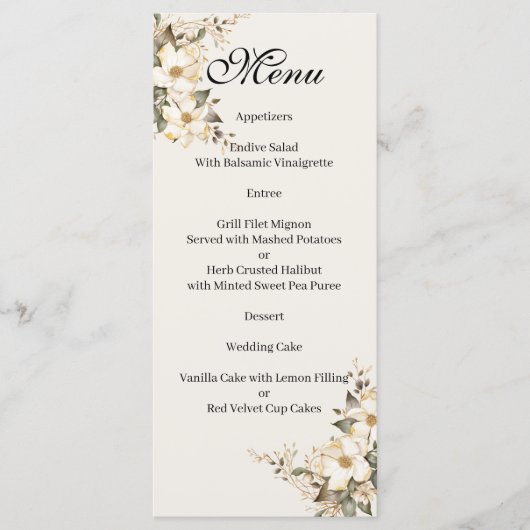 Quenceanera Magnolia Menu メニュー (正面)