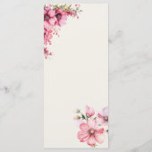 Quenceanera pink Menu メニュー (裏面)