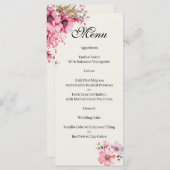 Quenceanera pink Menu メニュー (正面/裏面)