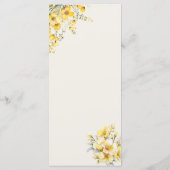 Quenceanera yellow gold Menu メニュー (裏面)