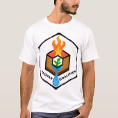 Quenching Charcoal white T-Shirt Tシャツ (正面)