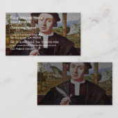 Quentin Massys著公証人のポートレート 名刺 (正面/裏面)