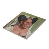 Quentin Matsys – グロテスクな老婦人 タイル (側面)