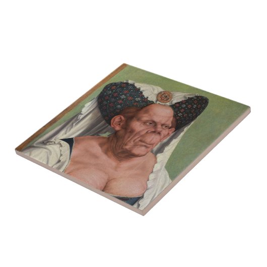 Quentin Matsys – グロテスクな老婦人 タイル (側面)