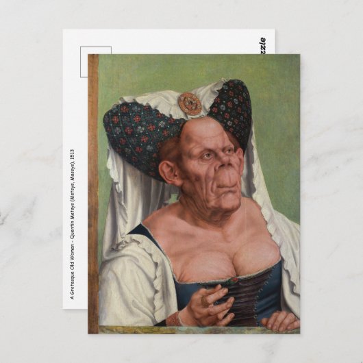 Quentin Matsys – グロテスクな老婦人 ポストカード (正面/裏面)