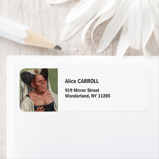 Quentin Matsys – グロテスクな老婦人 ラベル (インサイチュ)