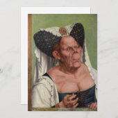 Quentin Matsys – グロテスクな老婦人 招待状 (正面/裏面)