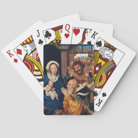 Quentin Matsys – マグィの崇拝 トランプ (裏面)