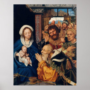 Quentin Matsys – マグィの崇拝 ポスター