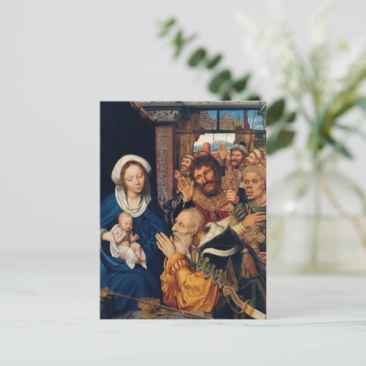 Quentin Matsys – マグィの崇拝 ポストカード (スタンド正面)