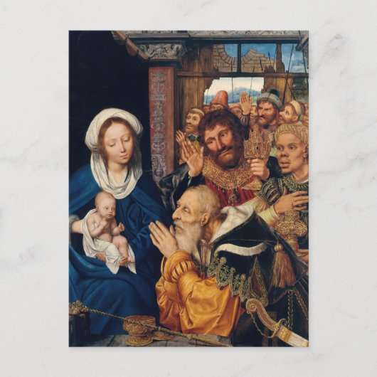 Quentin Matsys – マグィの崇拝 ポストカード (正面)