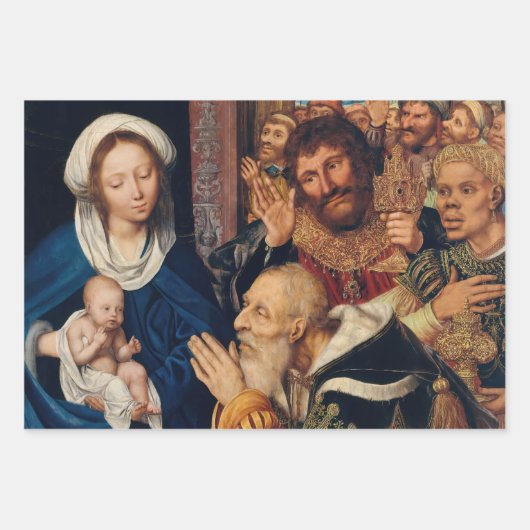 Quentin Matsys – マグィの崇拝 ラッピングペーパーシート (正面)