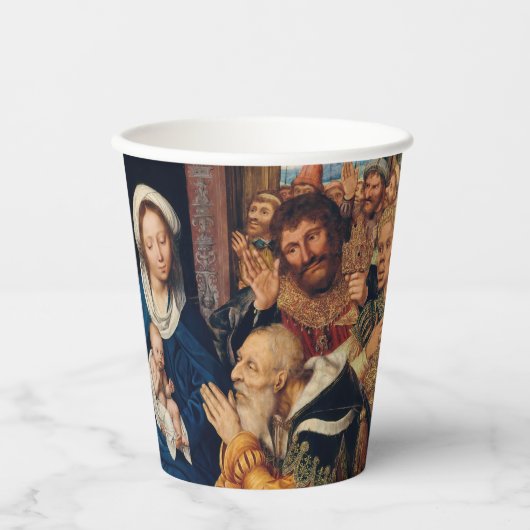 Quentin Matsys – マグィの崇拝 紙コップ (正面)